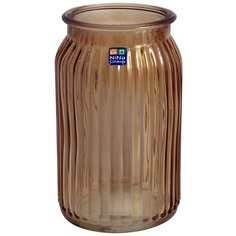 92-022-20 см. Ваза "Реана" проз. крш. коньяк Nina Glass