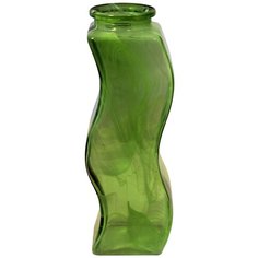 92-453 Ваза"Волна"алеб. крш. зел. Nina Glass