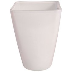 91-022-ф125/h170 Кашпо "Холли" проз. крш. бел. Nina Glass