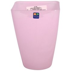 91-022-ф125/h170 Кашпо "Холли" проз.крш.нежно.роз.флуор.опак. Nina Glass