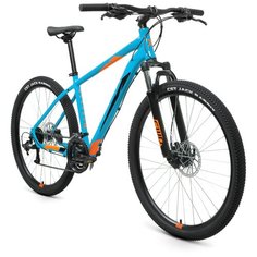 Велосипед FORWARD APACHE 27,5 3.2 disc (рост 19" 21ск.) 2021, бирюзовый/оранжевый