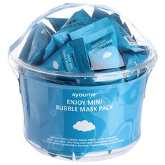 Ayoume Enjoy Mini Bubble Mask Pack Пузырьковая очищающая маска, 3 г, 30 шт.