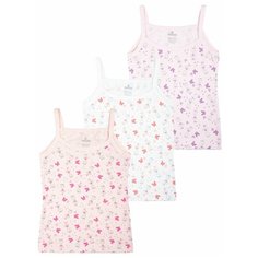 Майка BAYKAR размер 86/92, белый/бежевый/розовый