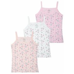 Майка BAYKAR размер 86/92, белый/розовый/персиковый