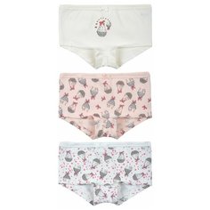 Трусики BAYKAR 3 шт., размер 110/116, белый/молочный/розовый