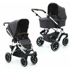 Универсальная коляска FD Design Salsa 4 Air Diamond (2 в 1), asphalt