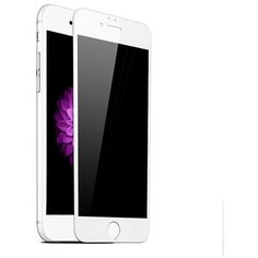 Полноэкранное защитное стекло для телефона Apple iPhone 6 и iPhone 6S / Ударопрочное стекло на смартфон Эпл Айфон 6 и Айфон 6С / Закаленное стекло с олеофобным покрытием на весь экран / Full Glue Premium Glass от 3D до 21D (Белый) Pastila