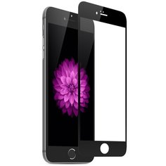 Полноэкранное защитное стекло для телефона Apple iPhone 6 и iPhone 6S / Ударопрочное стекло на смартфон Эпл Айфон 6 и Айфон 6С / Закаленное стекло с олеофобным покрытием на весь экран / Full Glue Premium Glass от 3D до 21D (Черный) Pastila