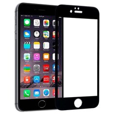 Полноэкранное защитное стекло для телефона Apple iPhone 6 Plus и iPhone 6S Plus / Ударопрочное стекло на смартфон Эпл Айфон 6 Плюс и Айфон 6С Плюс / Закаленное стекло с олеофобным покрытием на весь экран / Full Glue Premium Glass от 3D до 21D (Черный) Pastila