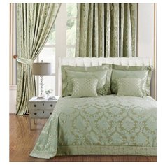 Комплект с покрывалом Asabella 36BX-4H / 38BX-4H / 40BX-4H / 48BX-4H / 49BX-4H / 50BX-4H, 260 х 260 см, фисташковый