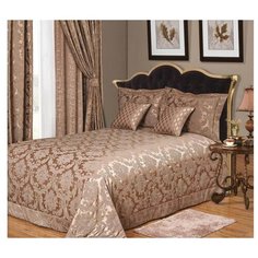 Комплект с покрывалом Asabella 36BX-4H / 38BX-4H / 40BX-4H / 48BX-4H / 49BX-4H / 50BX-4H, 260 х 260 см, коричневый