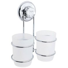 Стакан для зубных щеток Tatkraft Mega Lock Odr 20436, серебристый