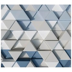 Фотообои флизелиновые Flizetto UNI 3D Треугольники 300х270 см Fbrush