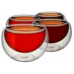 CnGlass Пиалы с двойными стенками 150 мл 4 шт прозрачный