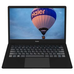 Ноутбук Haier A914 (Intel Celeron N3350 1100MHz/13.3"/1920x1080/4GB/64GB eMMC/DVD нет/Intel HD Graphics 500/Wi-Fi/Bluetooth/Windows 10 Home) TD0030550RU, черный