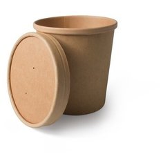 Супница крафт 445мл одноразовая, 25шт/уп Do Eco