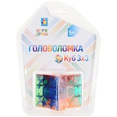 Головоломка 1 TOY Куб с прозрачными гранями (Т14217) разноцветный