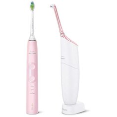 Ирригатор Philips Sonicare AirFloss Pro/Ultra HX8424/39, белый/розовый