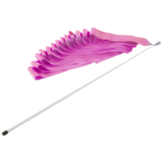 Палочка с лентой для художественной гимнастики Larsen AB220 розовый