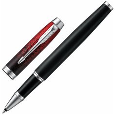 PARKER ручка-роллер IM Metal Premium T320 SE Red Ignite, черный цвет чернил