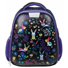 №1 School Ранец Зайчики 843403, фиолетовый