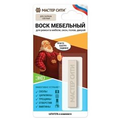 Воск Мастер Сити мебельный мягкий, дуб сантана светлый
