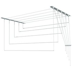 Сушилка для белья Лиана потолочная металлическая 1,6 м, металлик Liana