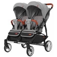 Прогулочная коляска для двойни CARRELLO Connect CRL-5502, ink grey
