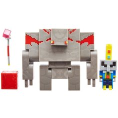 Фигурки Mattel Minecraft Подземелье Красный голем и Верховный Илладжер GND38