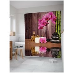 Штора для ванной JoyArty Нежность со свечами 180х200 (sc-12502)