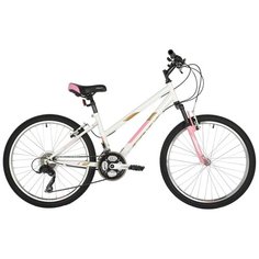 Подростковый горный (MTB) велосипед Foxx Salsa 24 (2021) белый 12" (требует финальной сборки)