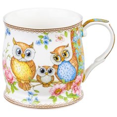 Кружка 11,5х8,5х8,5 см 350 мл Elan Gallery Совушки