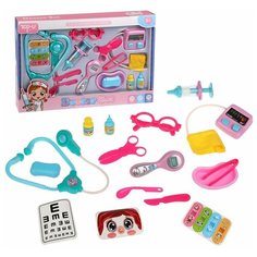 Набор доктора Наша Игрушка 14 предметов, свет, звук, коробка (TP511)