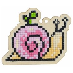 Мозаика на дереве Гранни "Улитка розовая" (8.1х6.6 см)