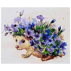 Картина по номерам Paintboy "Цветочный еж", 40x50 см