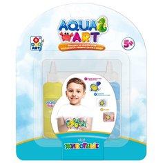 Набор для опытов 1Toy Aqua art, "Животные", 1 формочка, 2 блестящих краски по 50 мл (Т20079)