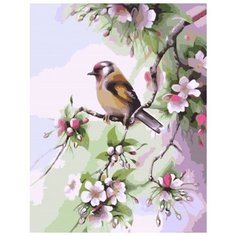 Картина по номерам Paintboy "Весенняя пташка", 40x50 см