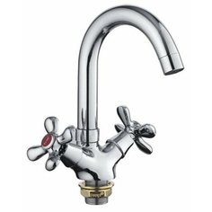 Смеситель для раковины (умывальника) Frap H731 F13731-B двухрычажный сере6ристый