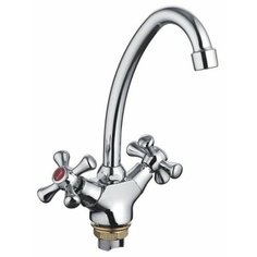 Смеситель для кухни (мойки) Frap H732 F41732-B двухрычажный сере6ристый