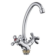 Смеситель для кухни (мойки) Frap H731 F41731-B двухрычажный сере6ристый