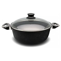 Сотейник BAF Gigant newline 5001 13 28 0, 28 см, с крышкой, черный