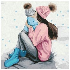 Картина по номерам «Мамина радость», 30x30 см, КОТЕИН