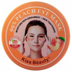 Гидрогелевые патчи для глаз Kiss Beauty 99% Peach Eye Mask с экстрактом персика, 60 шт.