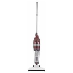 Вертикальный циклонный пылесос Pioneer VC463S wine maroon, 2 в 1 вертикальный и ручной, турбощетка, 3 насадки, моющийся HEPA фильтр, шнур 6 м, 600 Вт