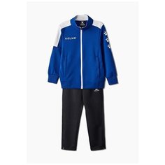 Детский спортивный костюм Kelme Tracksuit, синий / черный, размер 160