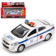 Машина металлическая инерционная «Hyundai Solaris. Полиция», 12 см Технопарк