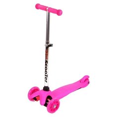 Самокат 3-колесный ALFA TOYS AT-699p, розовый