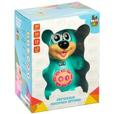 Интерактивная игрушка Bondibon Умный медвежонок, Baby You, свет, музыка, обучающие функции, сенсорные кнопки, цвет голубой (ВВ4993)