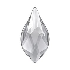 Стразы неклеевые Swarovski Crystal, 10*8 мм, кристалл, 8 шт, в пакете, белый