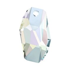 Подвески Swarovski Crystal AB, 18*10 мм, кристалл, 2 шт, в пакете, перламутр